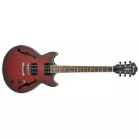 Полуакустическая гитара Ibanez AM53 sunburst red flat