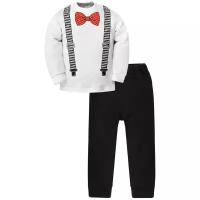 Комплект одежды Утенок, размер 92, белый/черный/красный