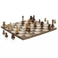 Umbra Шахматный набор Wobble коричневый игровая доска в комплекте