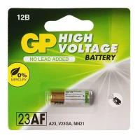 Батарейка алкалиновая GP Mercury Free, А23 (23AF, V23GA, MN21)-1BL, 12В, блистер, 1 шт. 3861072