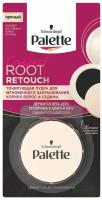Palette Тонирующая пудра Root Retouch Чёрный, для закрашивания корней и седины, 3 г