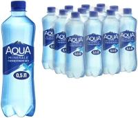 Вода питьевая Aqua Minerale газированная, ПЭТ, 12 шт. по 0.5 л