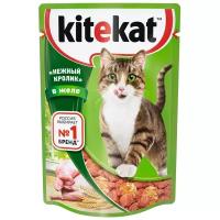 Kitekat Влажный корм для кошек «Нежный кролик» в желе 85г 10236430 0,085 кг 53168 (2 шт)