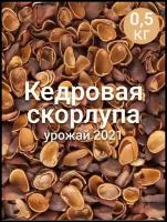 Скорлупа алтайского кедрового ореха, 500 г, урожай 2021 года