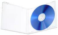 Коробка CD Box 1 диск Jewel Clear (прозрачный трей), 10 мм, уп. 5 шт