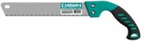 СИБИН 250 мм, шаг 2 мм, Компактная ножовка для точного реза ″на себя″ (15070)
