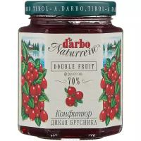 Конфитюр d'arbo Naturrein Double Fruit Дикая брусника, банка, 200 г