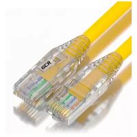 Патч-корд UTP cat.5e 1 Гбит/с RJ45 LAN CCA компьютерный кабель для интернета (GCR-LSZH53) желтый 1.5м