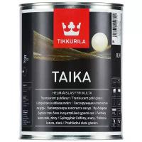 Краска акриловая Tikkurila Taika Helmiäislasyyri лессирующая лазурь полуглянцевая KL gold 0.9 л