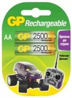 Аккумулятор Ni-Mh 2500 мА·ч GP Rechargeable 2500 series AA, 2 шт