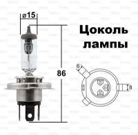 PHILIPS Лампа головного света (Rally) H4 12V 100/90W Коробка 1 шт. 12569RAC1