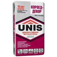 Декоративное покрытие Unis Короед-декор 2 мм белый 25 кг