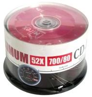 Оптический диск CD-R Mirex 700Mb, 52x, cake box, 50шт