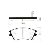 Дисковые тормозные колодки передние SANGSIN BRAKE SP1147 для Hyundai Elantra (4 шт.)