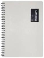 Блокнот на пружине A5 в линейку 50 листов COMIX Compera Original, обложка белая