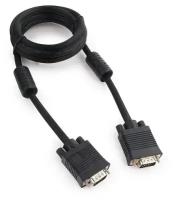 VGA кабель Cablexpert CC-PPVGA-6B, 1.8 м, 15M/15M, черный, ферритовые кольца