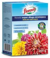 Удобрение гранулированное Florovit супер пролонгированного действия, для цветущих растений, 0.3кг