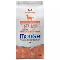 Сухой корм для кошек Monge Natural Superpremium, с лососем 1.5 кг