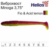 Виброхвост Helios Minoga Fio & Acid lemon, 9.5 см, 5 шт. (HS-17-027) 1444987