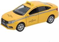 Игрушка модель машины 1:34-39 LADA Vesta такси Welly 43727TI