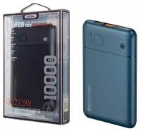 Внешний аккумулятор (Power Bank) Remax RPP-231 для 10000mAh (3A, QC, PD) (синий)