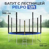 Батут с сеткой DFC PELPO 12ft с лестницей, BLUE