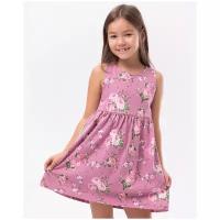 Платье HappyFox, хлопок, размер 104, фиолетовый
