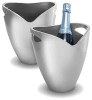 Ведерко для охлаждения вина и шампанского Pulltex Ice Bucket Silver