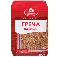 Гречневая крупа Агро-Альянс ядрица, пакет, 1.5 кг