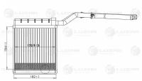Радиатор отопителя Ford Focus II 05-, C-Max I 03-; Volvo C30 06-, S40 II 04-, V50 03- Luzar
