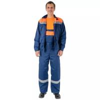 Костюм рабочий Fort Специалист куртка+полукомбинезон, синий+оранжевый, р-р 56-58/170-176