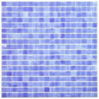 Мозаика одноцветная чип 15 стекло Alma SM21 голубой квадрат глянцевый