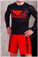 Рашгард Bad Boy Origin New Rashguard Long Sleeves черный/красный XS