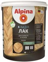 Лак Alpina Аква для паркета и полов шелковисто-матовый (2.5 л)