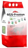 Наполнитель ECO Premium Зеленый чай комкующийся древесный 1.9кг/5л