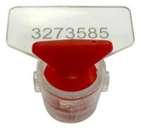 Пломба пластик. роторного типа цвет красн. КПП-3-2030 (ПК91-РХ3) 100 шт./уп