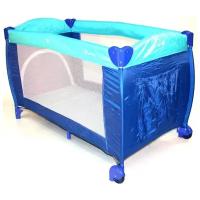 Кровать-манеж B1200 (голубой с синим) Stiony 120*60