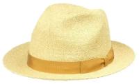 Шляпа федора Bailey, солома, размер 59, бежевый