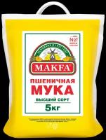 Мука Макфа Пшеничная высший сорт, полипропиленовый мешок, 5 кг