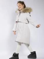 Пальто зимнее для девочек ORSO BIANCO Скалли УТ300 гр. размер 158 бежевый