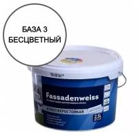 Краска акриловая Dufa Retail Fassadenweiss матовая бесцветный 2.5 л 2.5 кг