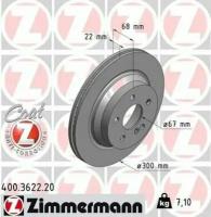 Диск Торм. Зад. Mercedes-Benz Cls, E-Class, Glk-Class 02-> Zimmermann арт. 400.3622.20