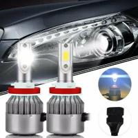 Светодиодные лампы C6 Led Headlight 36W/6500K/3800lm/Н8/Н9/H11