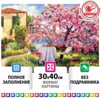 Картина стразами (алмазная мозаика) 30*40 см, остров сокровищ 