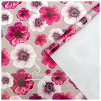 Бумага упаковочная глянцевая «Цветы на 8 марта», 70 × 100 см