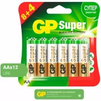 Батарейка GP Super Alkaline AA, в упаковке: 12 шт