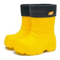 Сапоги резиновые для мальчиков, цвет желтый, размер 28-29, бренд NordMan, артикул 2-111-Y06 Kids жёлтый