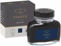 Чернила PARKER (Паркер) Quink Blue Black во флаконе 57 мл. темно-синие Z13(1950378) S0037490