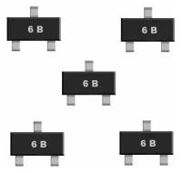 BC817-25 6B транзистор 5 шт. SOT23 SMD схема BCW66 аналог FMMT620 характеристики цоколевка datasheet MOSFET ВС807-25 5В