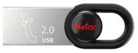 Флешка Netac UM2 USB 2.0 16 ГБ, 1 шт., серебристый/черный